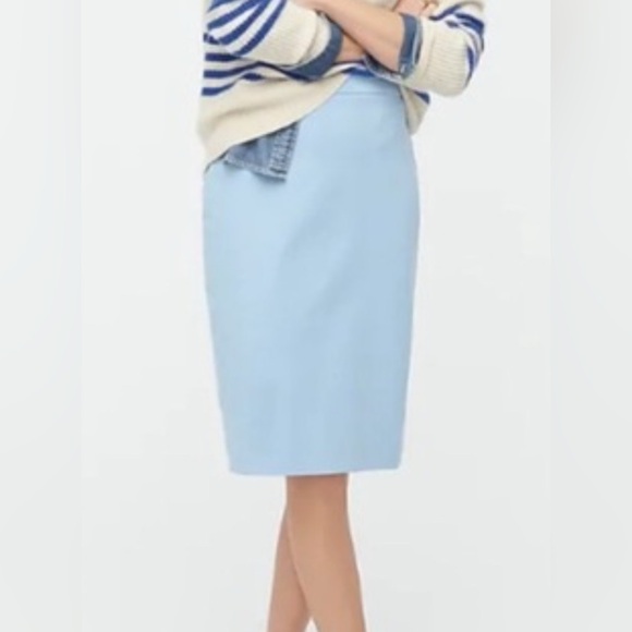 J. Crew Dresses & Skirts - J. Crew Baby Blue No. 2 Pencil Skirt w/ Pockets